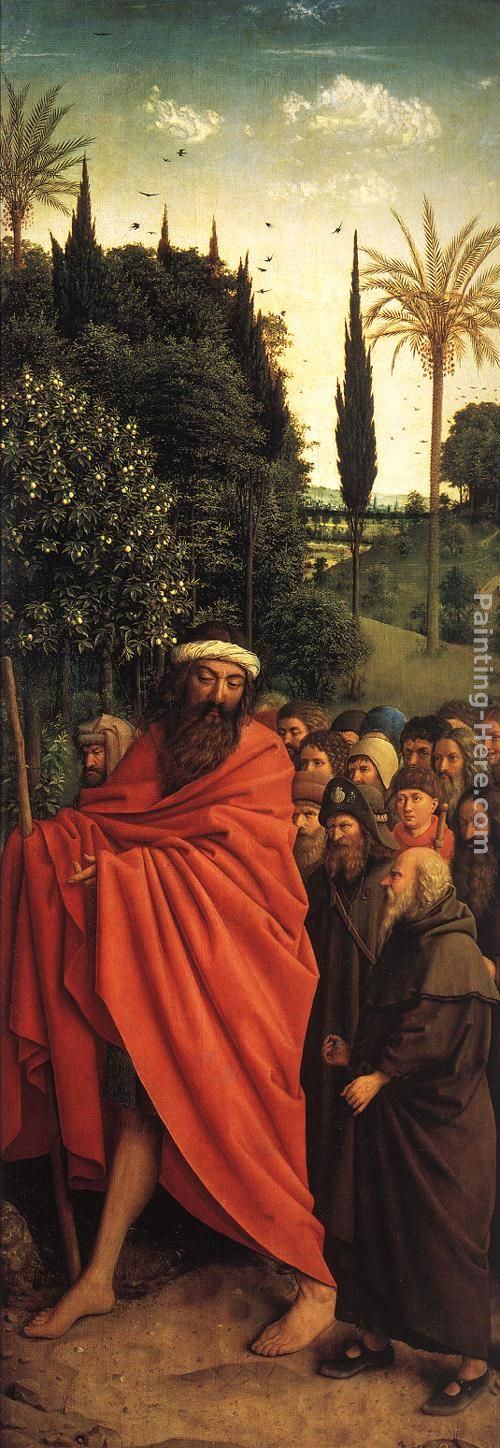 Jan van Eyck The Ghent Altarpiece The Holy Pilgrims